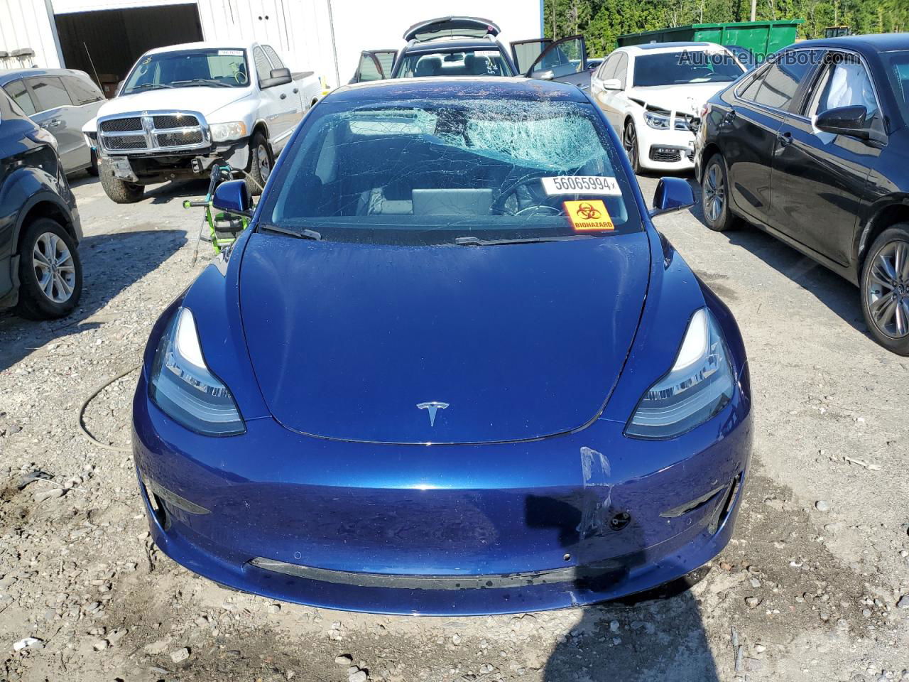 2018 Tesla Model 3  Blue vin: 5YJ3E1EBXJF054794