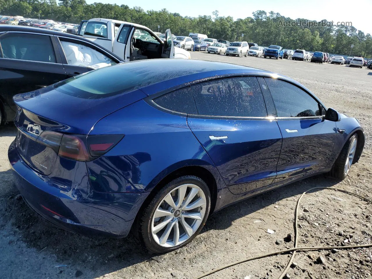 2018 Tesla Model 3  Blue vin: 5YJ3E1EBXJF054794