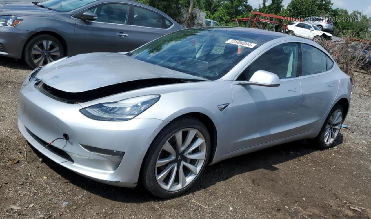 2018 Tesla Model 3  Silver vin: 5YJ3E1EBXJF069294