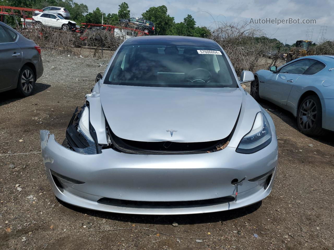 2018 Tesla Model 3  Silver vin: 5YJ3E1EBXJF069294