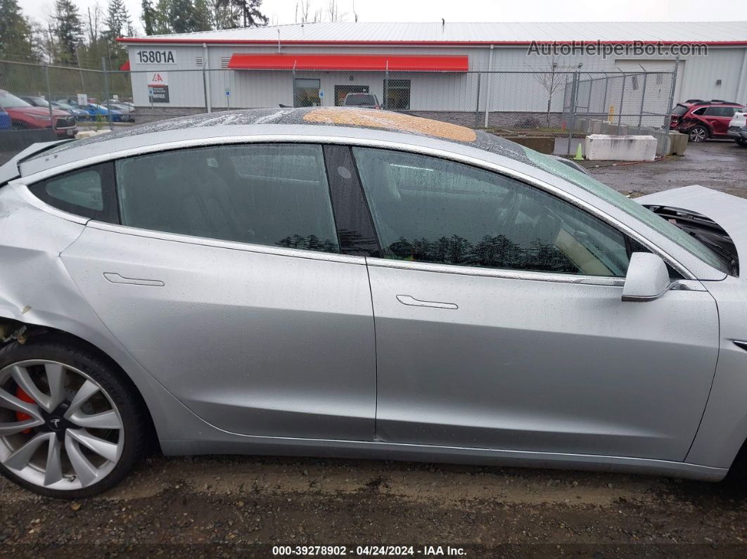 2018 Tesla Model 3 Long Range/performance Серебряный vin: 5YJ3E1EBXJF083342