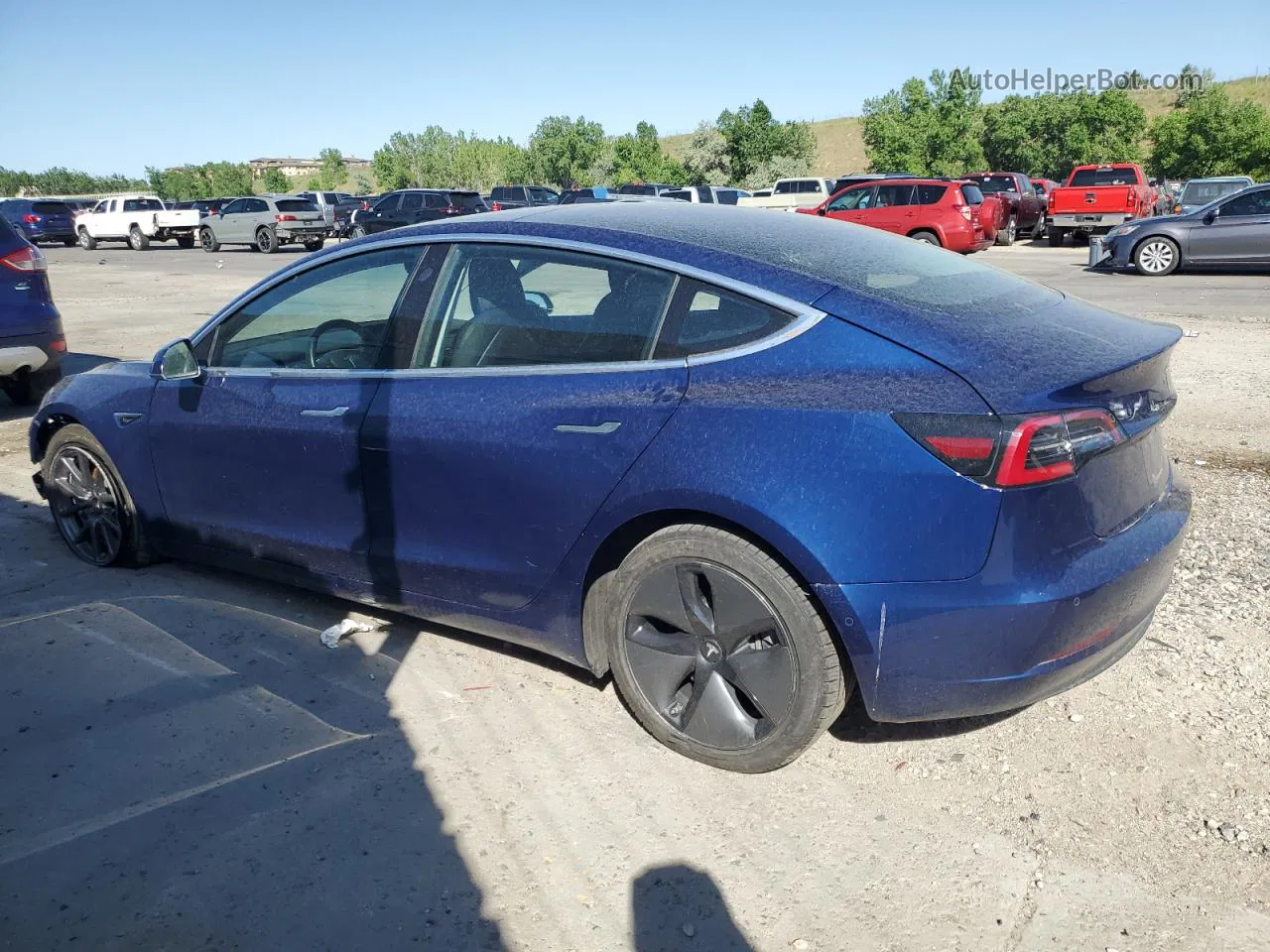 2018 Tesla Model 3  Blue vin: 5YJ3E1EBXJF105307