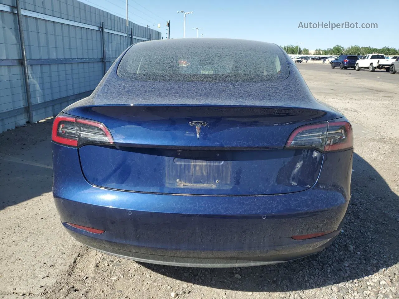 2018 Tesla Model 3  Blue vin: 5YJ3E1EBXJF105307