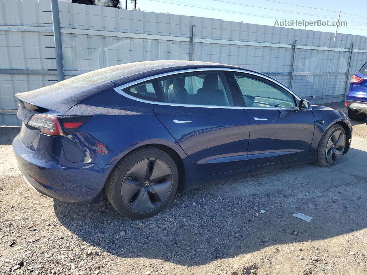 2018 Tesla Model 3  Blue vin: 5YJ3E1EBXJF105307