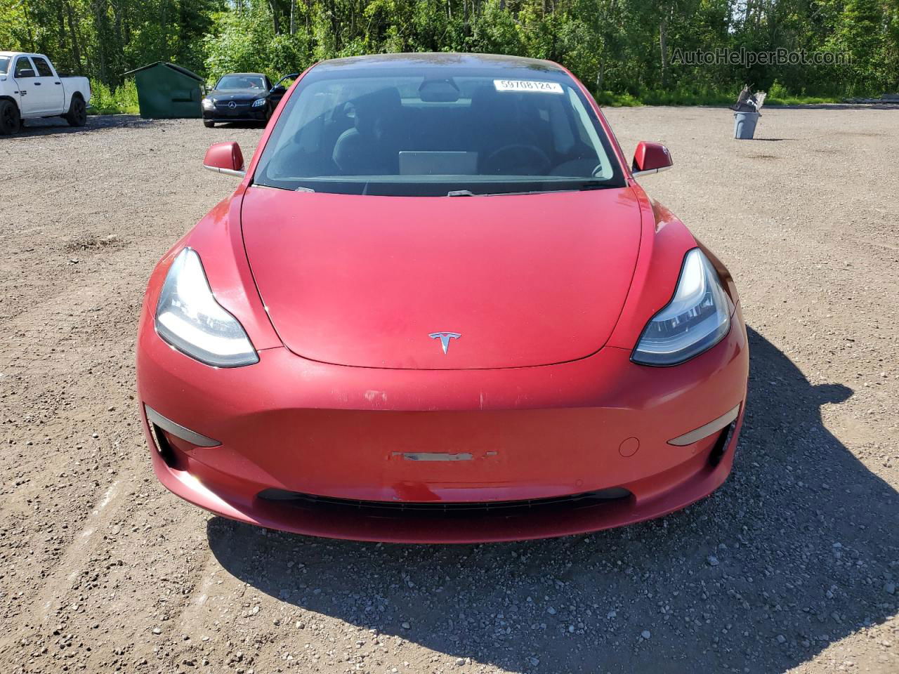 2018 Tesla Model 3  Red vin: 5YJ3E1EBXJF107042