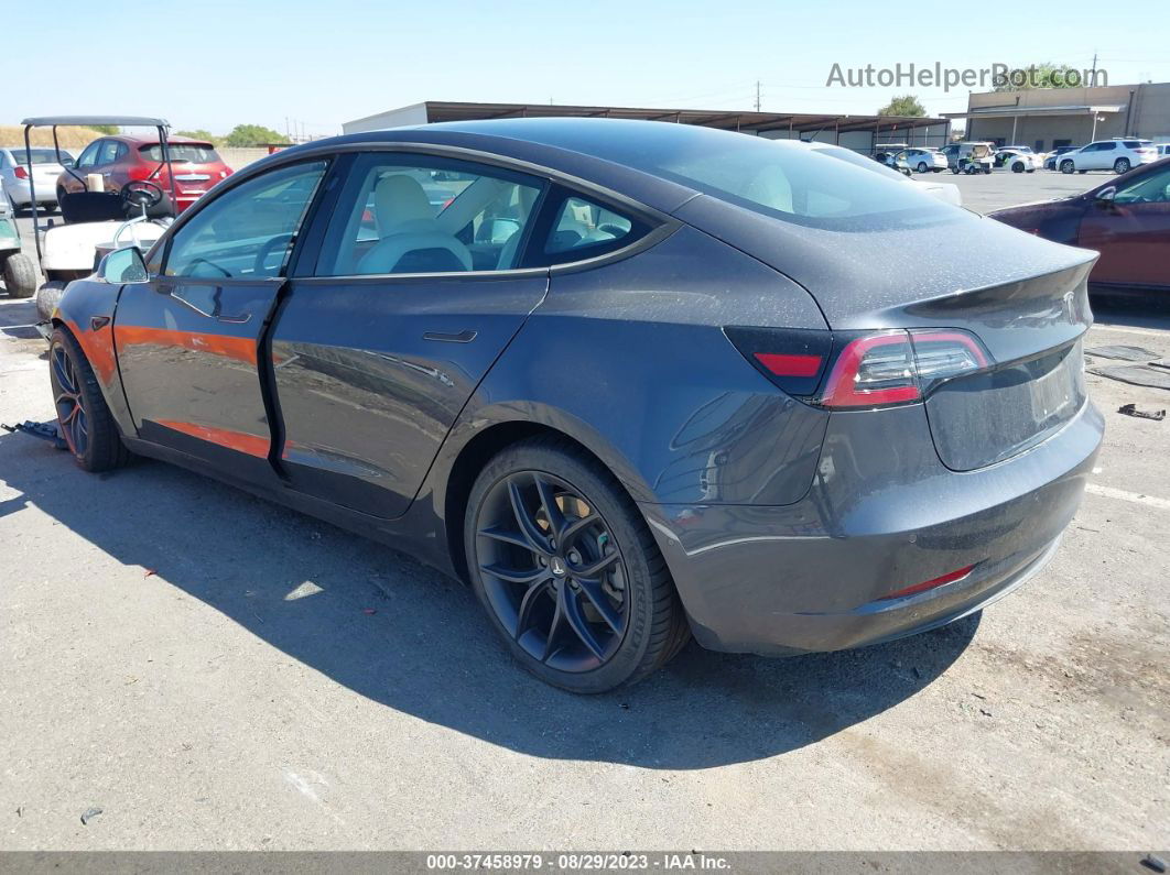 2018 Tesla Model 3 Long Range Gray vin: 5YJ3E1EBXJF119515