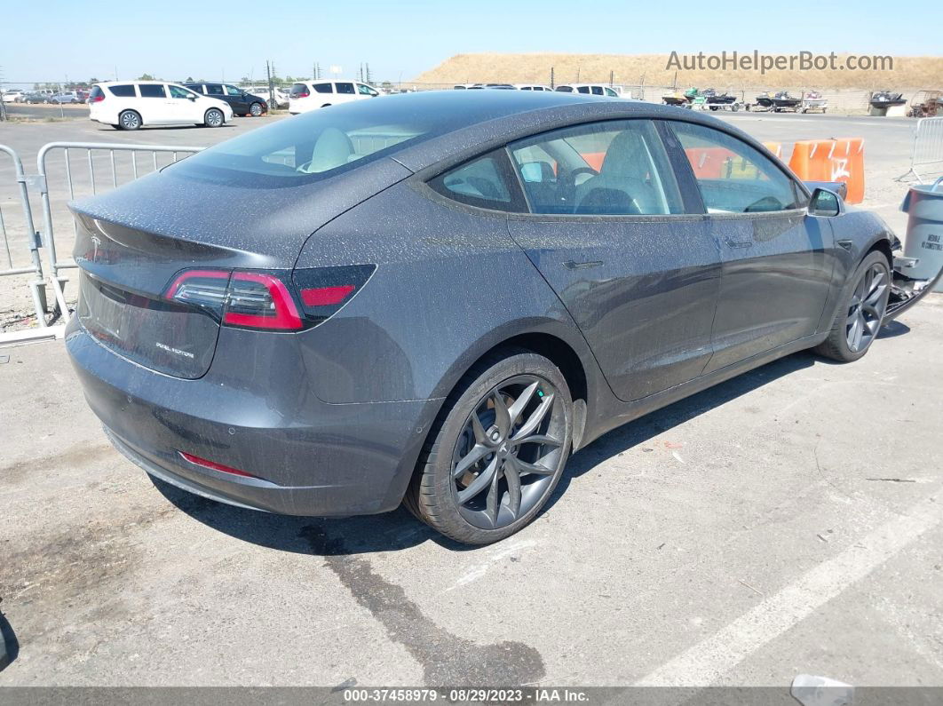 2018 Tesla Model 3 Long Range Gray vin: 5YJ3E1EBXJF119515