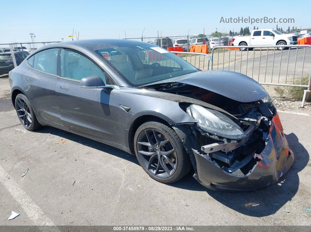 2018 Tesla Model 3 Long Range Gray vin: 5YJ3E1EBXJF119515