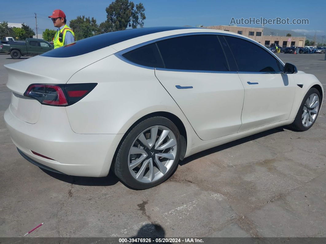 2018 Tesla Model 3 Long Range/performance White vin: 5YJ3E1EBXJF127856