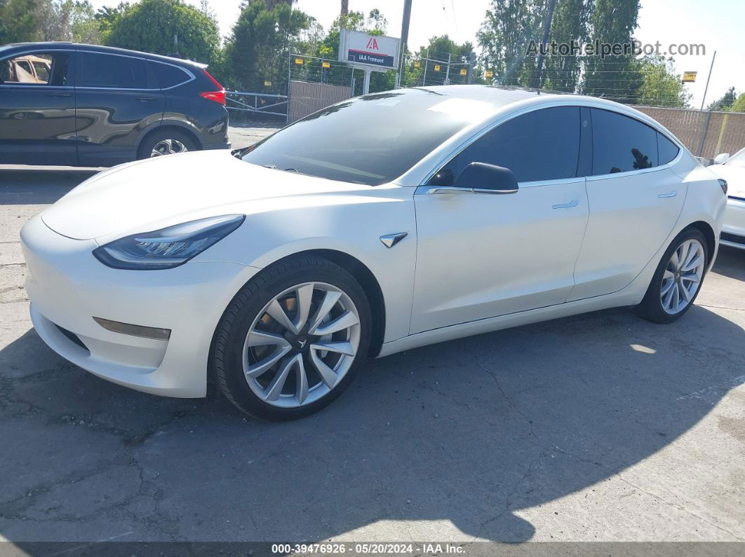 2018 Tesla Model 3 Long Range/performance White vin: 5YJ3E1EBXJF127856