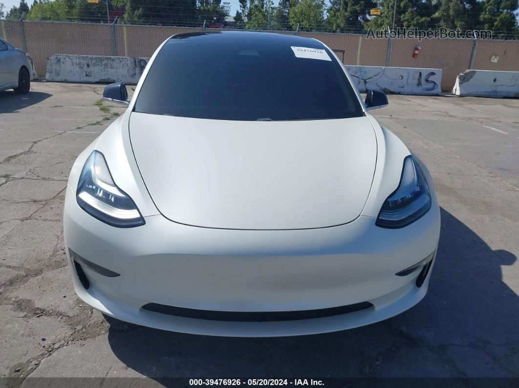 2018 Tesla Model 3 Long Range/performance White vin: 5YJ3E1EBXJF127856