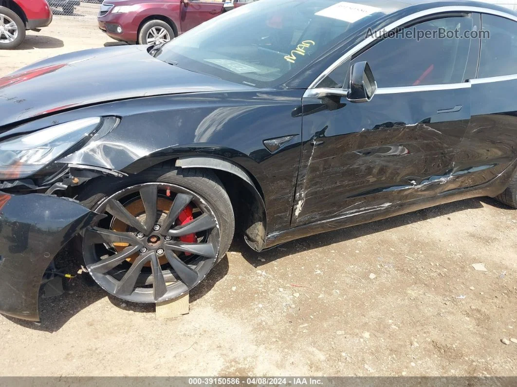 2018 Tesla Model 3 Long Range/performance Black vin: 5YJ3E1EBXJF186728