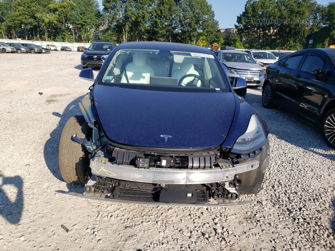 2019 Tesla Model 3  Blue vin: 5YJ3E1EBXKF192529