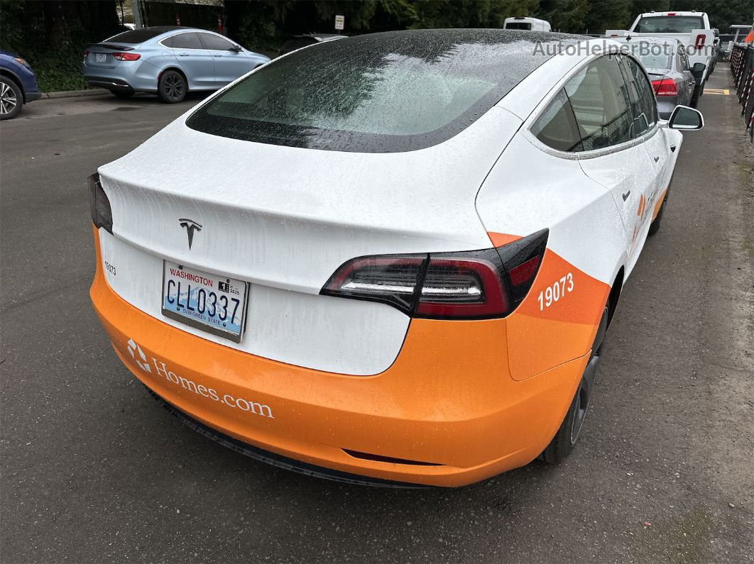 2019 Tesla Model 3   White vin: 5YJ3E1EBXKF193423