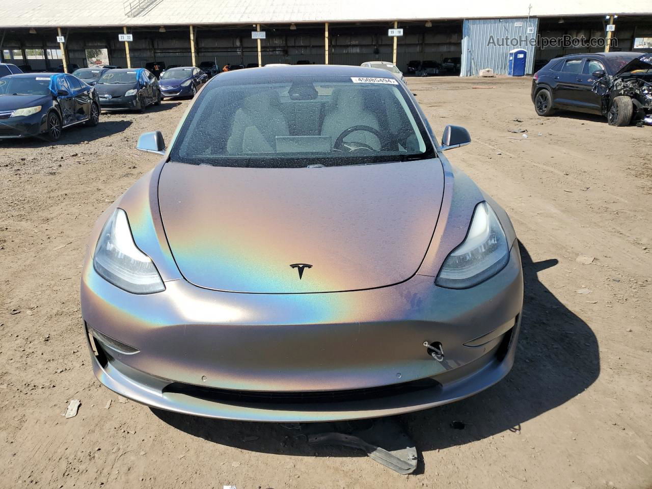 2019 Tesla Model 3  Beige vin: 5YJ3E1EBXKF195382