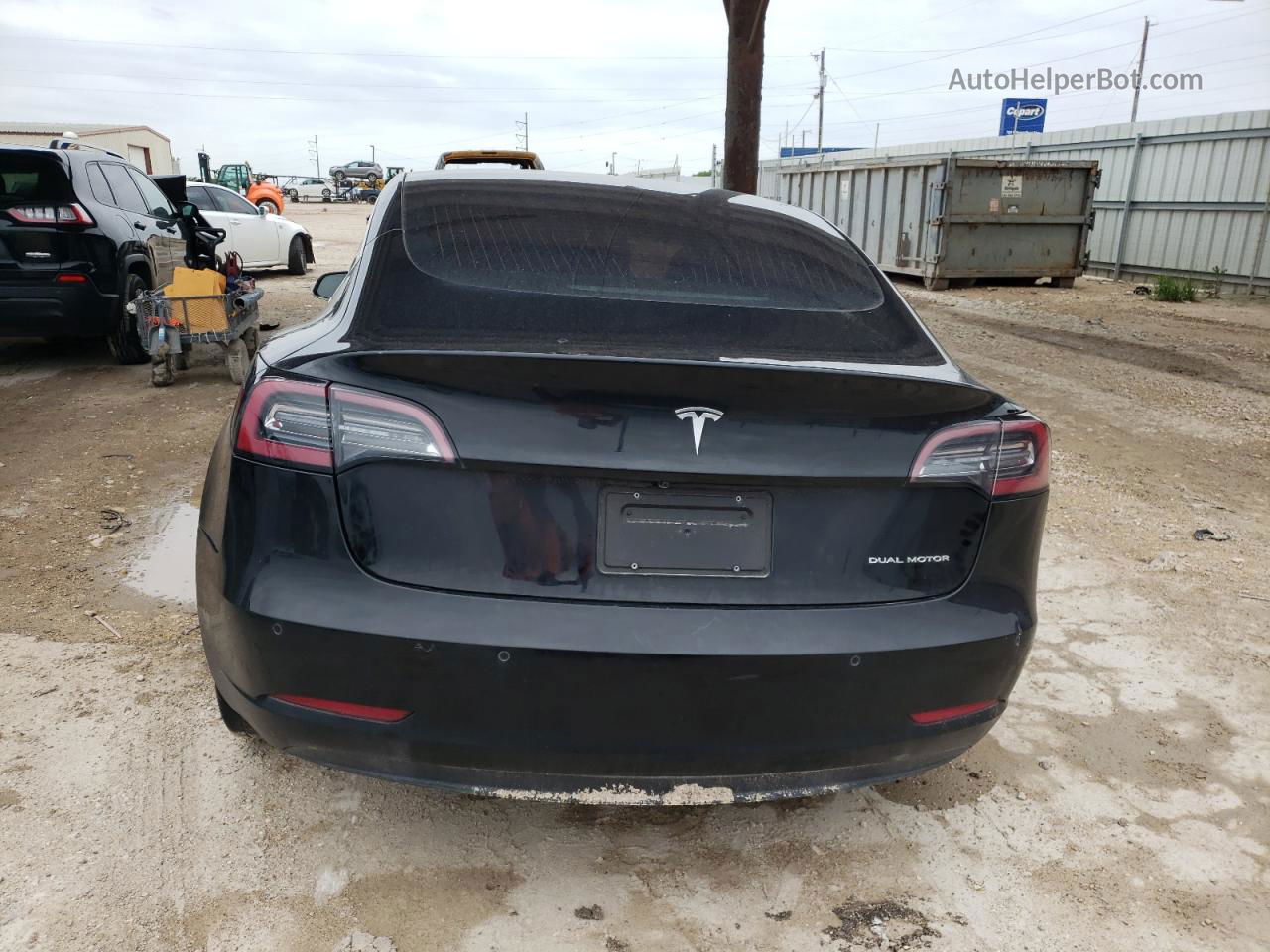 2019 Tesla Model 3  Черный vin: 5YJ3E1EBXKF390527