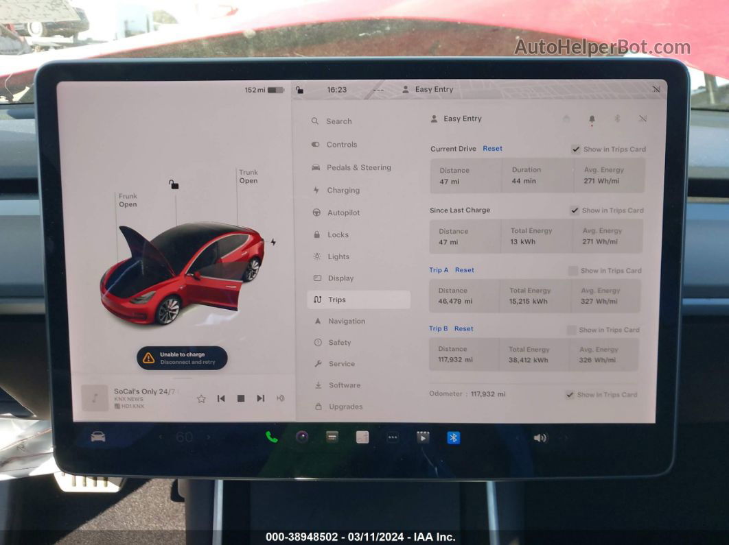 2019 Tesla Model 3 Long Range/performance Red vin: 5YJ3E1EBXKF392990