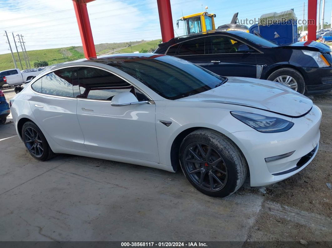 2019 Tesla Model 3 Long Range/performance White vin: 5YJ3E1EBXKF493544