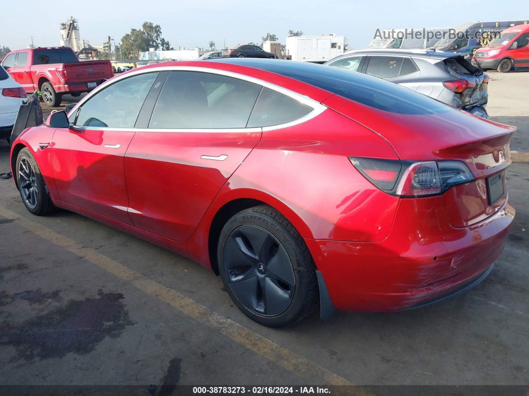 2019 Tesla Model 3 Long Range/performance Red vin: 5YJ3E1EBXKF496766