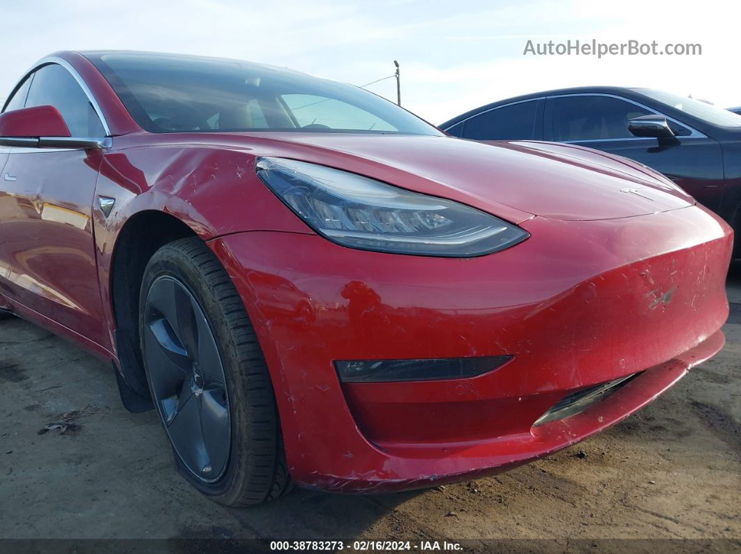 2019 Tesla Model 3 Long Range/performance Red vin: 5YJ3E1EBXKF496766