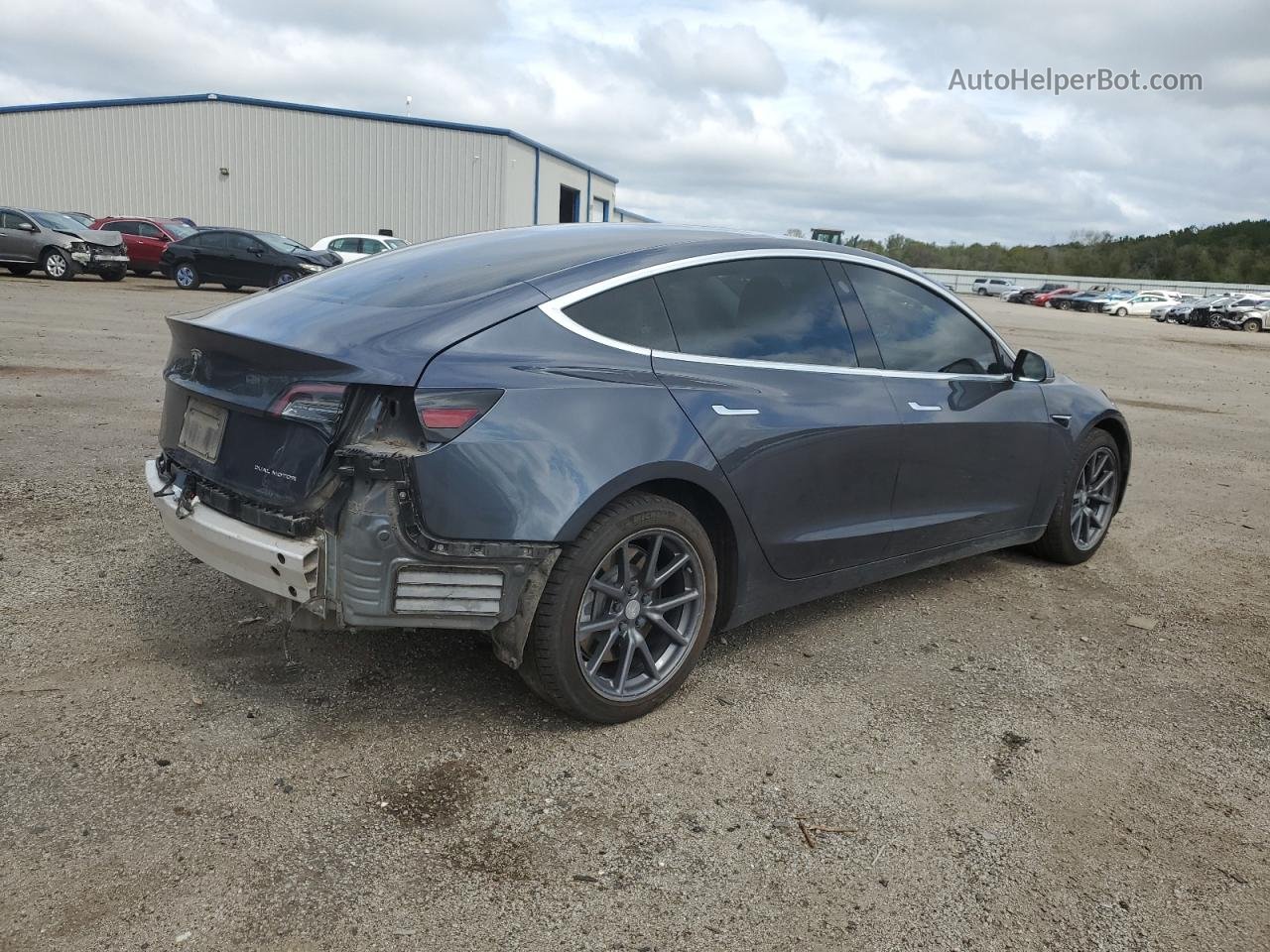 2020 Tesla Model 3  Серый vin: 5YJ3E1EBXLF621864