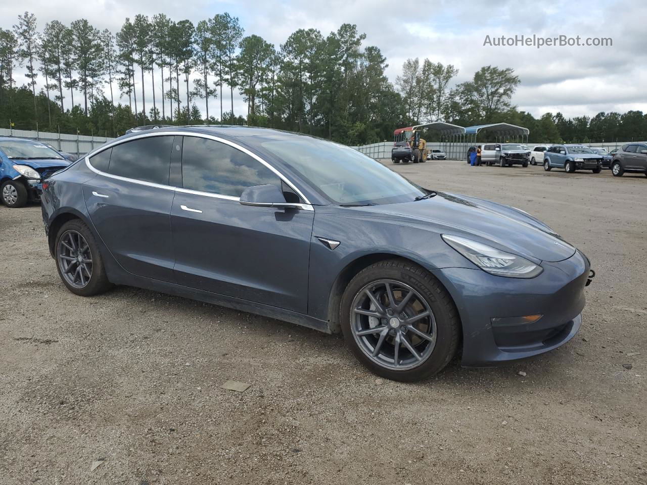 2020 Tesla Model 3  Gray vin: 5YJ3E1EBXLF621864