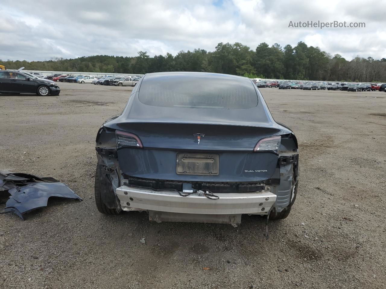 2020 Tesla Model 3  Gray vin: 5YJ3E1EBXLF621864