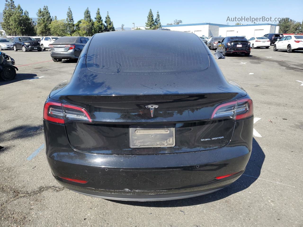 2020 Tesla Model 3  Black vin: 5YJ3E1EBXLF622416