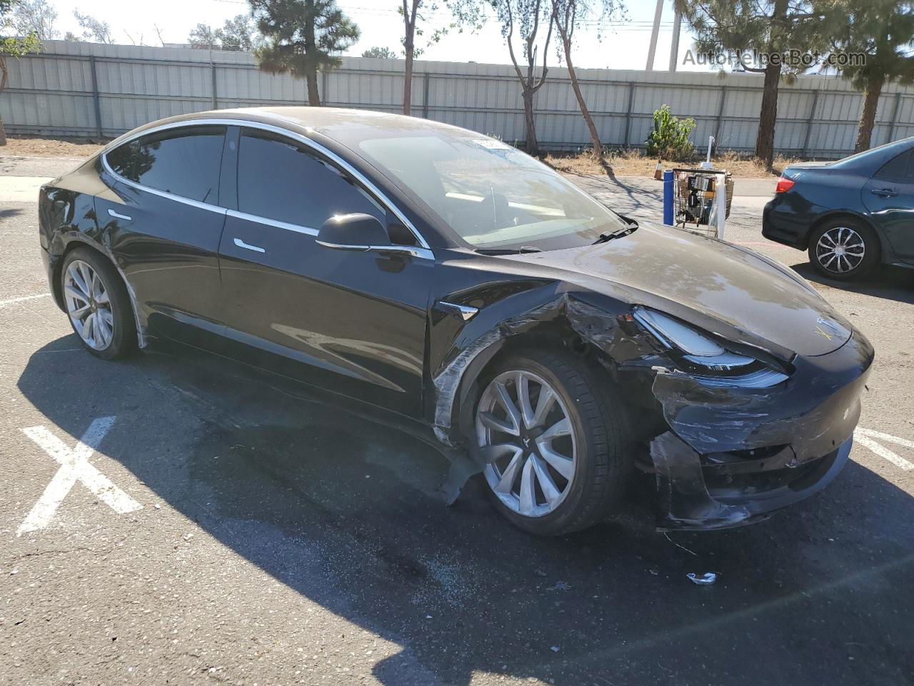 2020 Tesla Model 3  Black vin: 5YJ3E1EBXLF622416