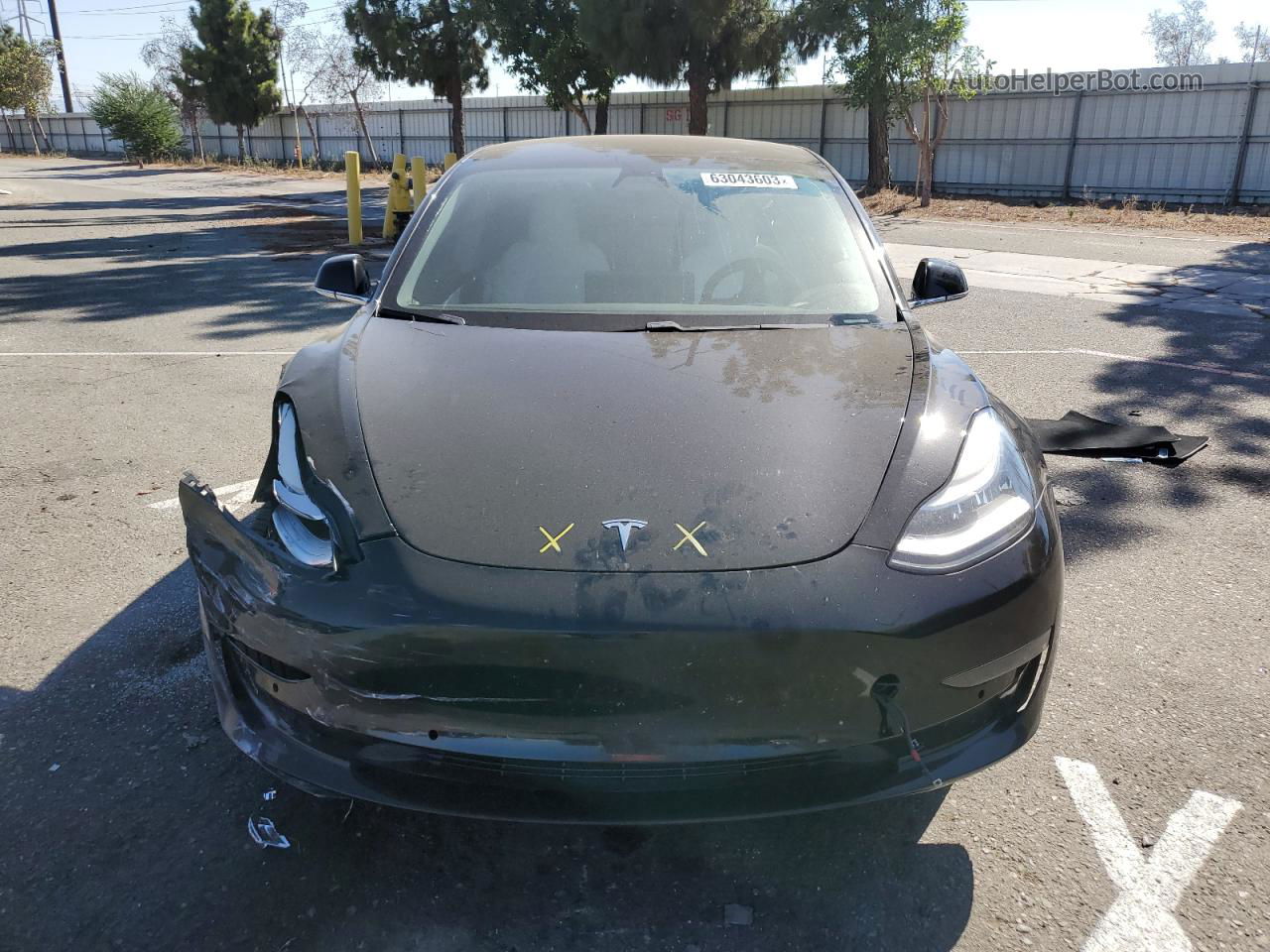 2020 Tesla Model 3  Black vin: 5YJ3E1EBXLF622416