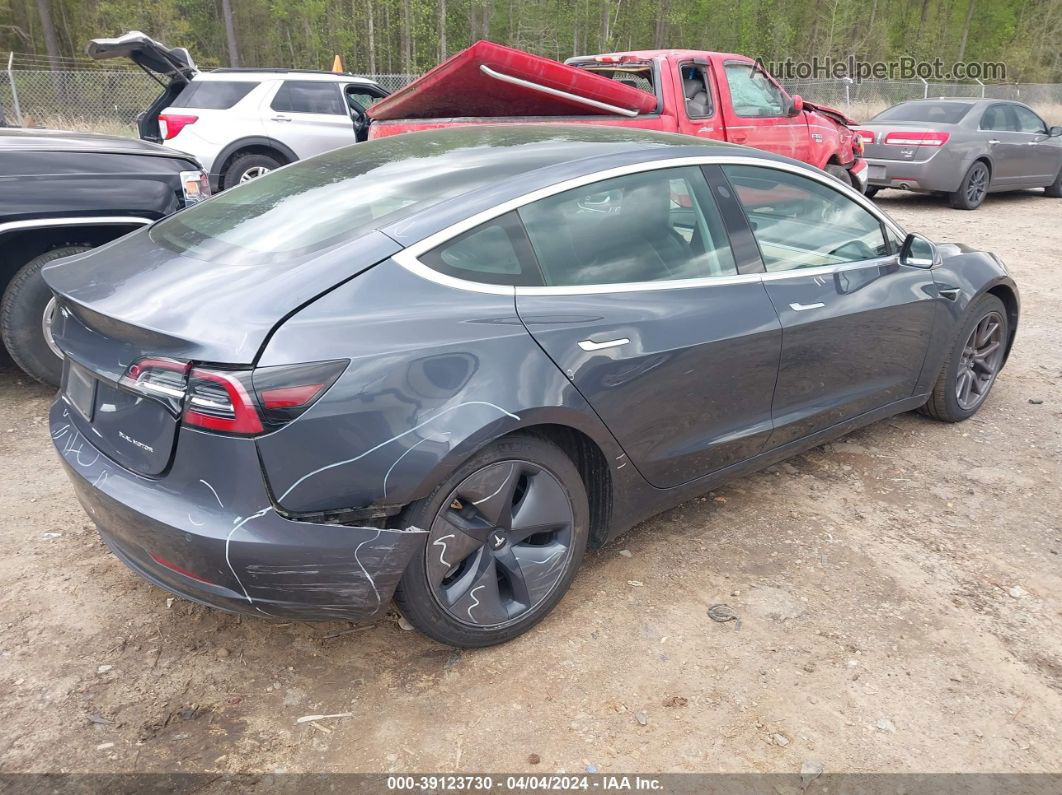 2020 Tesla Model 3 Long Range Dual Motor All-wheel Drive Gray vin: 5YJ3E1EBXLF636803