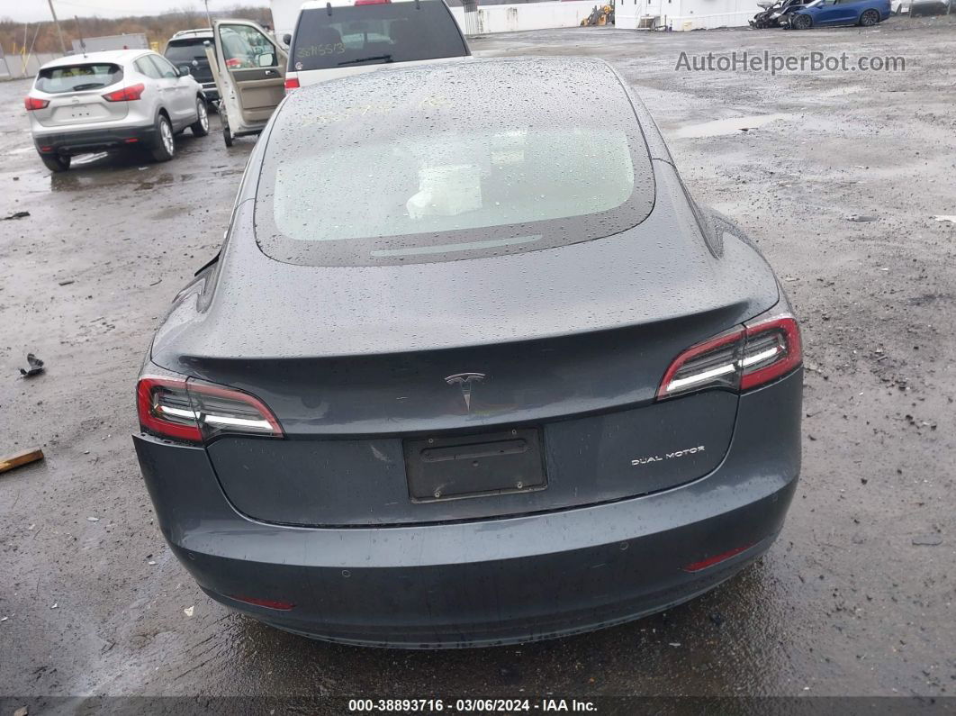 2020 Tesla Model 3 Long Range Dual Motor All-wheel Drive Gray vin: 5YJ3E1EBXLF646389