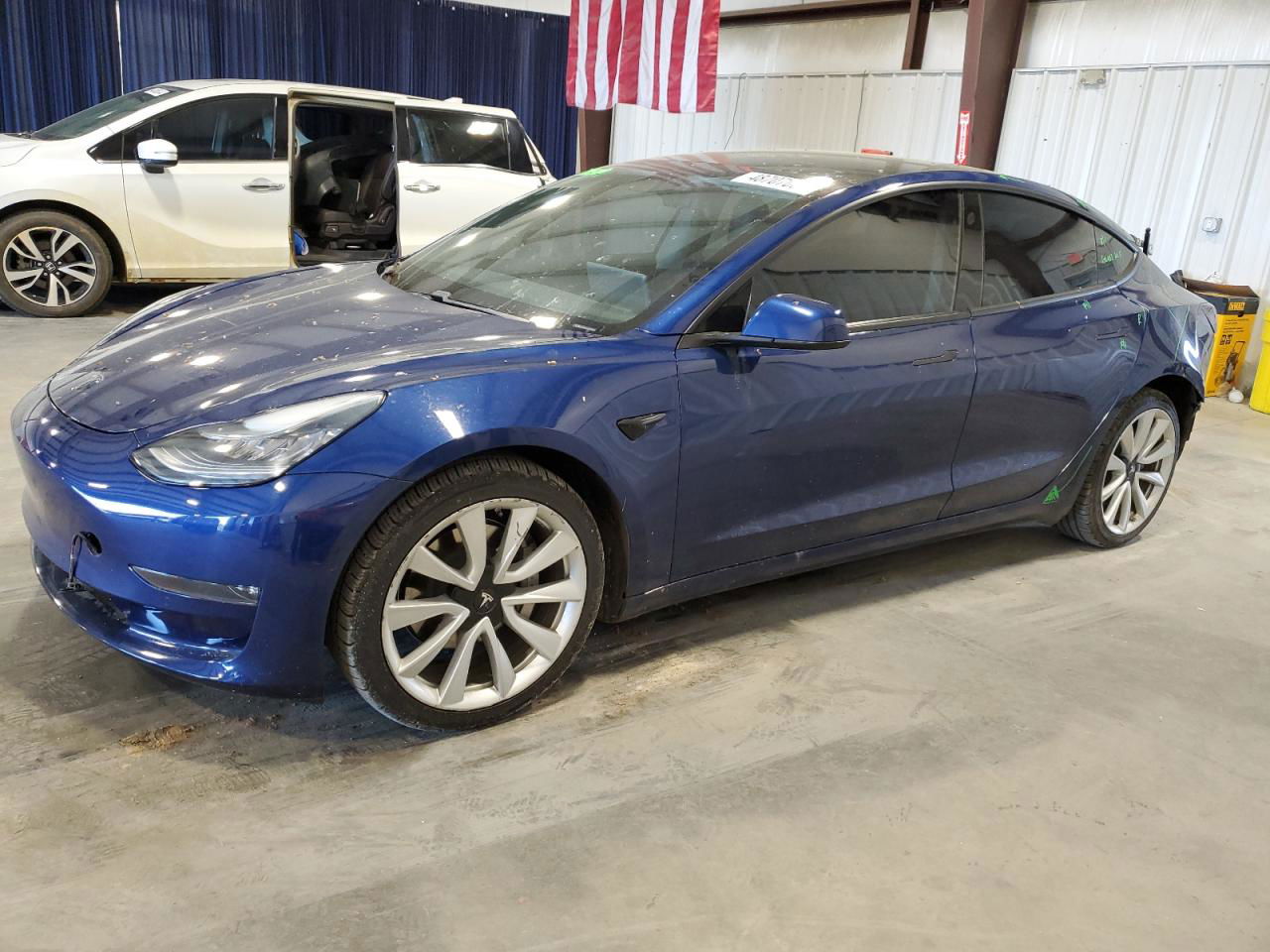 2020 Tesla Model 3  Blue vin: 5YJ3E1EBXLF647963
