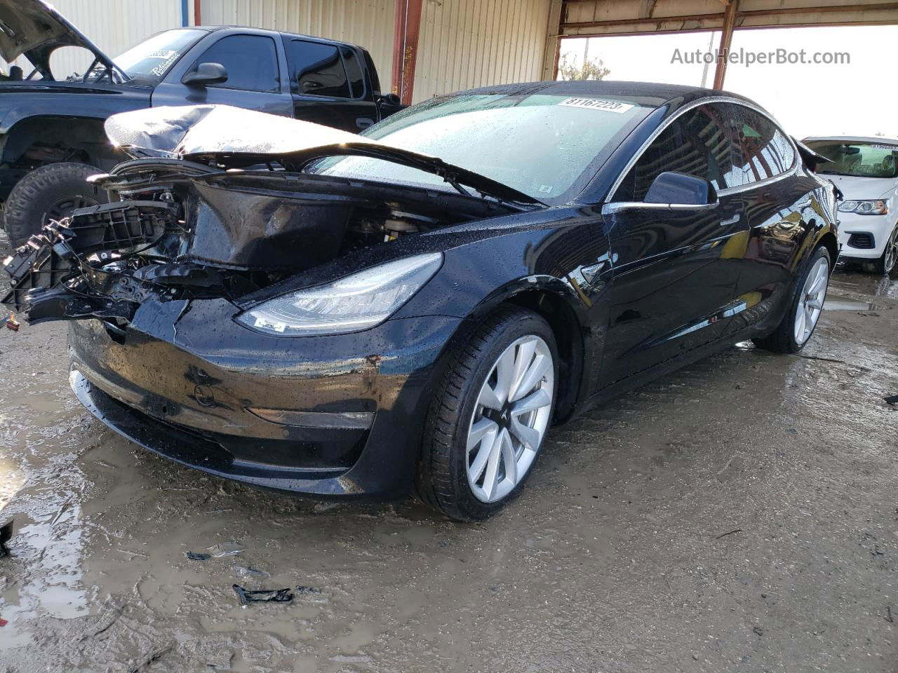 2020 Tesla Model 3  Black vin: 5YJ3E1EBXLF666352