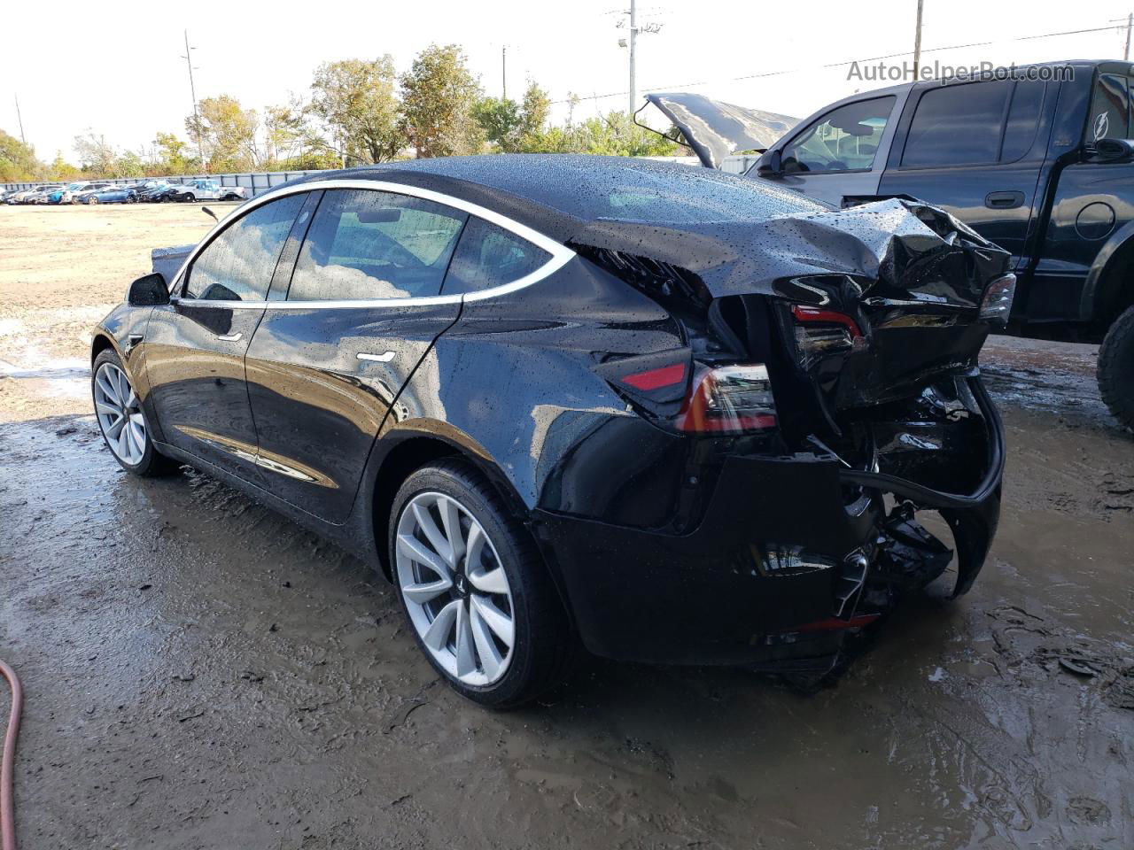 2020 Tesla Model 3  Black vin: 5YJ3E1EBXLF666352