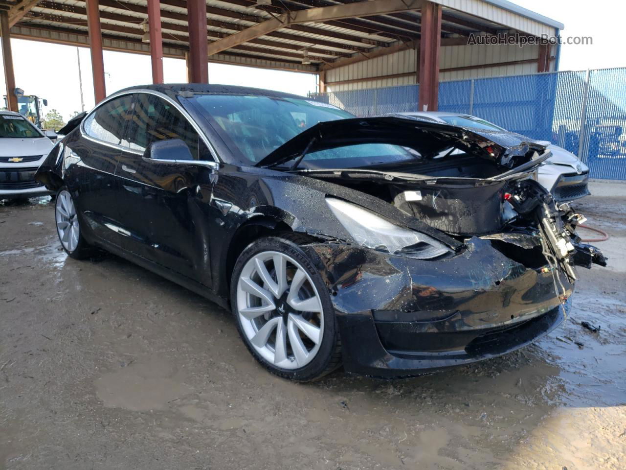 2020 Tesla Model 3  Black vin: 5YJ3E1EBXLF666352