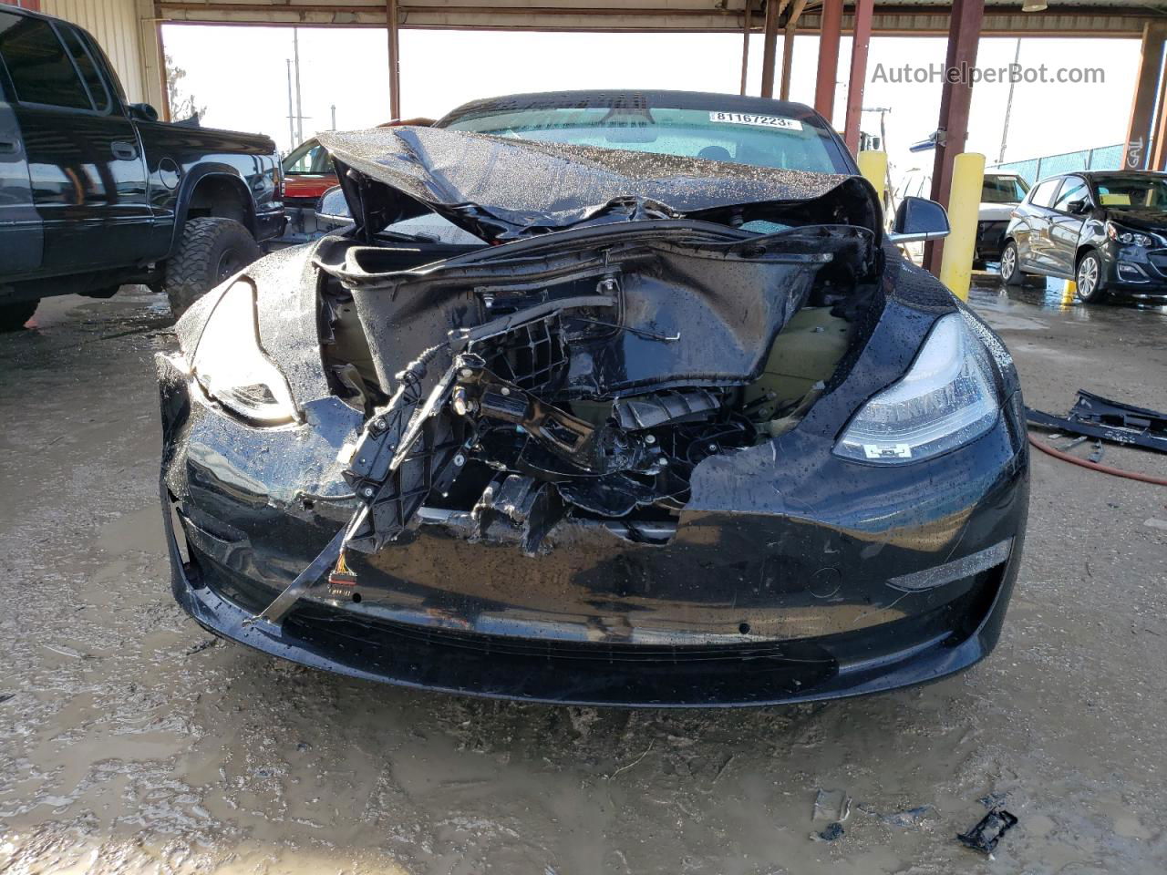 2020 Tesla Model 3  Black vin: 5YJ3E1EBXLF666352