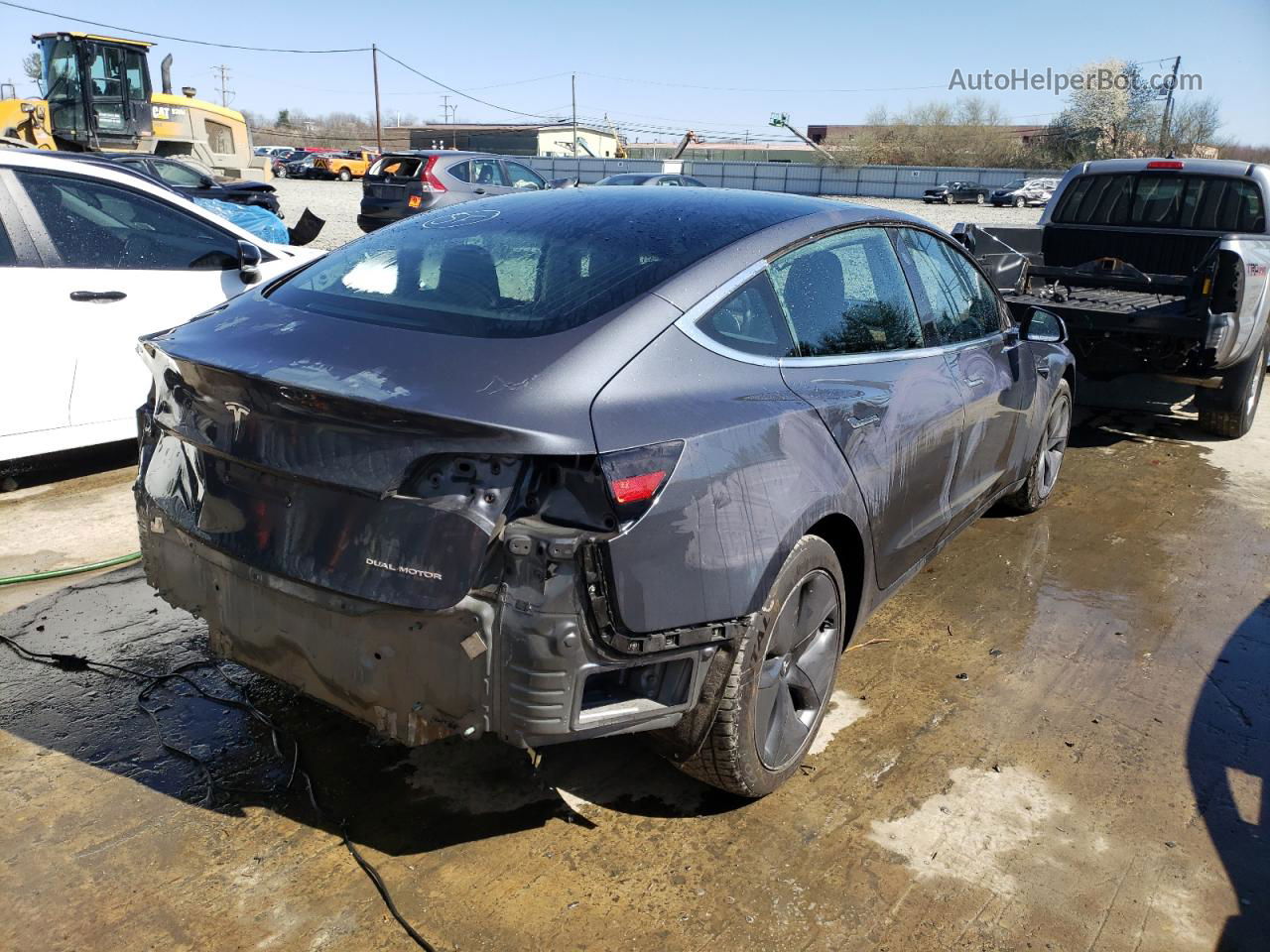 2020 Tesla Model 3  Gray vin: 5YJ3E1EBXLF710933