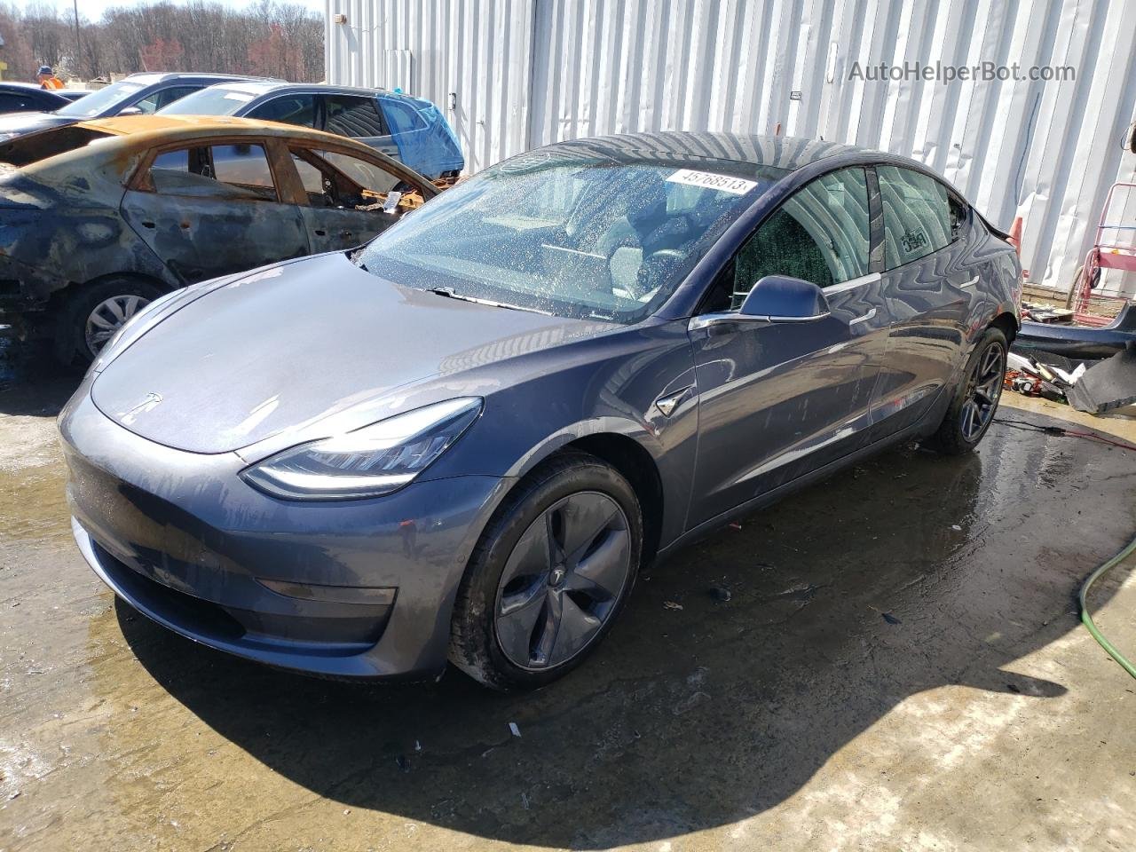 2020 Tesla Model 3  Gray vin: 5YJ3E1EBXLF710933