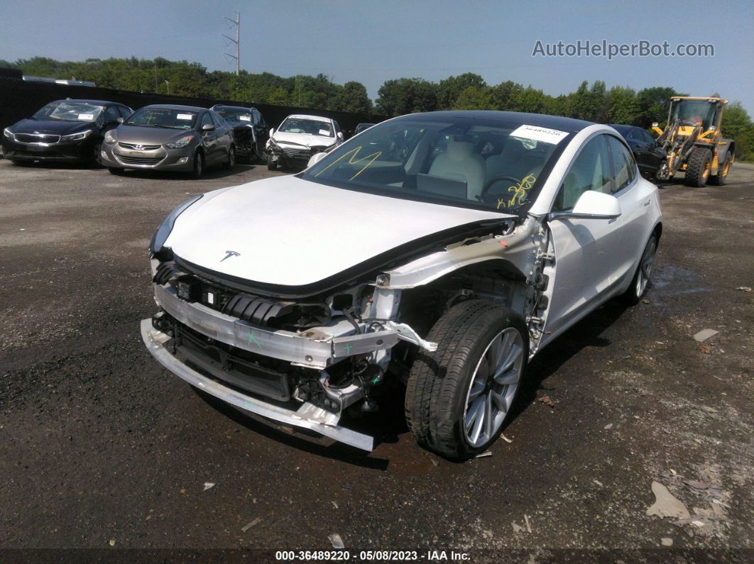 2020 Tesla Model 3 Long Range White vin: 5YJ3E1EBXLF712939