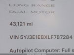 2020 Tesla Model 3 Long Range Dual Motor All-wheel Drive White vin: 5YJ3E1EBXLF787284