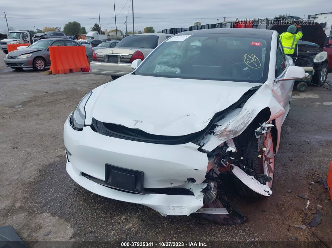 2020 Tesla Model 3 Long Range Dual Motor All-wheel Drive White vin: 5YJ3E1EBXLF801393