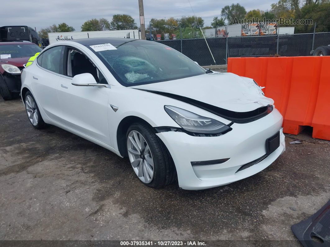 2020 Tesla Model 3 Long Range Dual Motor All-wheel Drive White vin: 5YJ3E1EBXLF801393