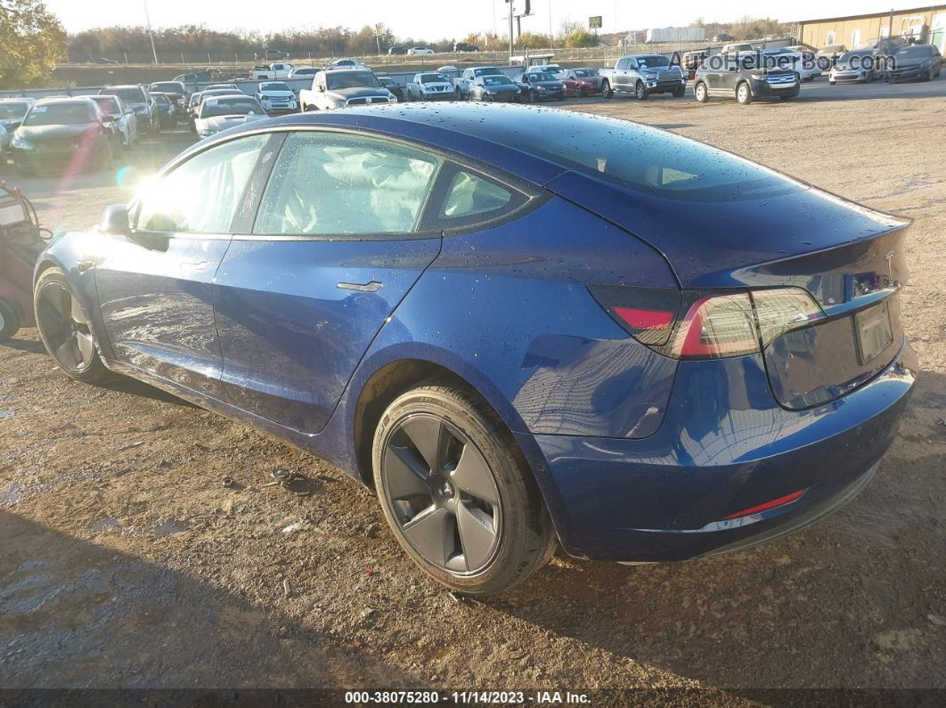 2021 Tesla Model 3 Long Range Dual Motor All-wheel Drive Blue vin: 5YJ3E1EBXMF085841