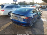 2021 Tesla Model 3 Long Range Dual Motor All-wheel Drive Blue vin: 5YJ3E1EBXMF085841