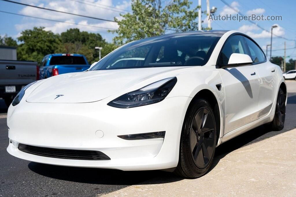 2021 Tesla Model 3 Long Range White vin: 5YJ3E1EBXMF096502