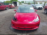 2021 Tesla Model 3 Long Range Dual Motor All-wheel Drive Burgundy vin: 5YJ3E1EBXMF862633