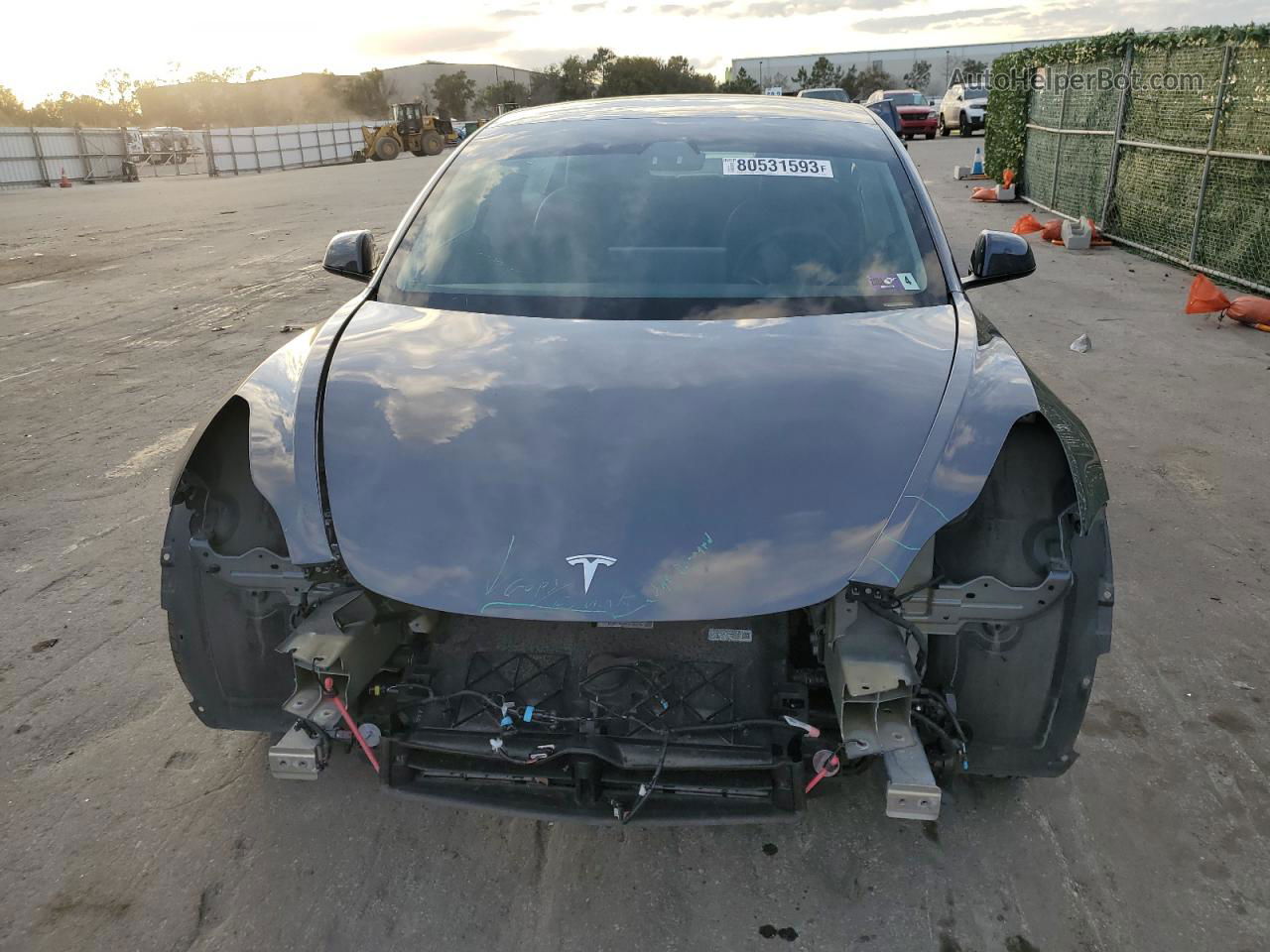 2021 Tesla Model 3  Серый vin: 5YJ3E1EBXMF901916