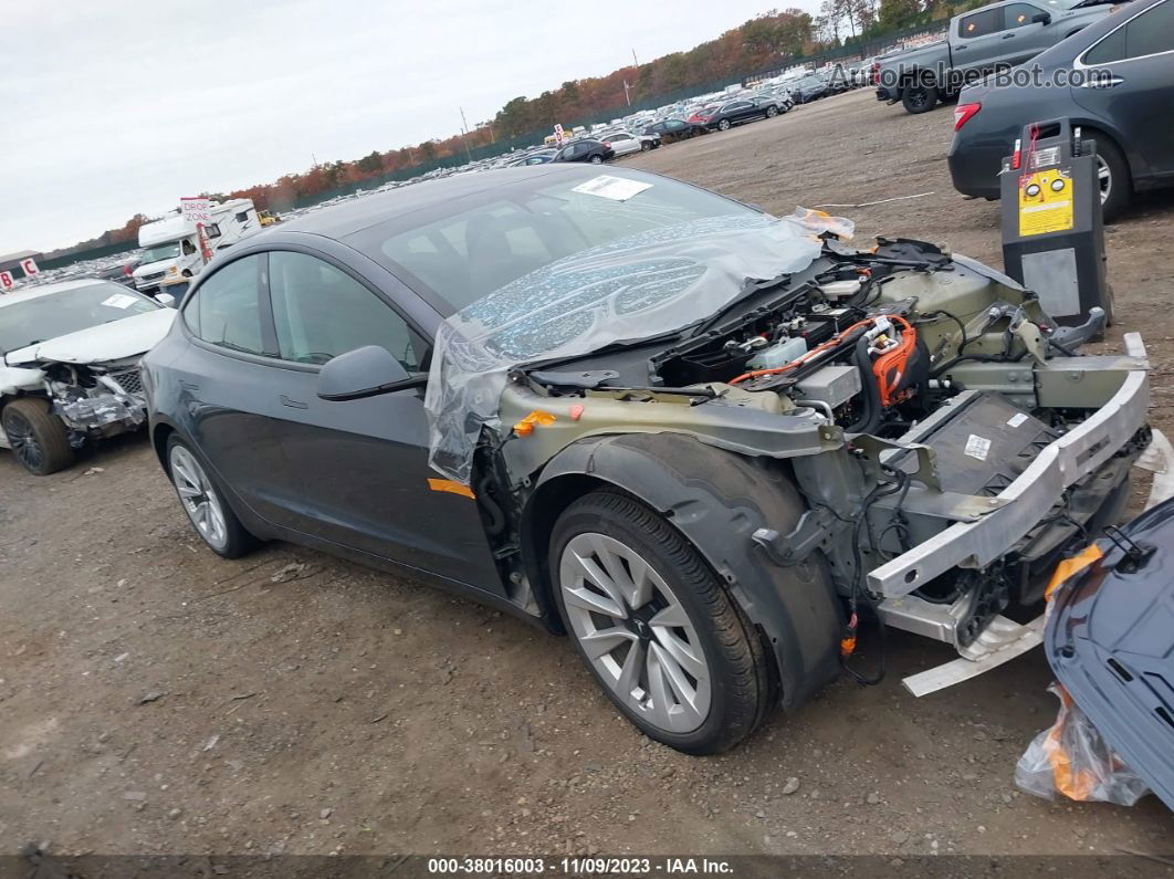 2021 Tesla Model 3 Long Range Dual Motor All-wheel Drive Gray vin: 5YJ3E1EBXMF902693