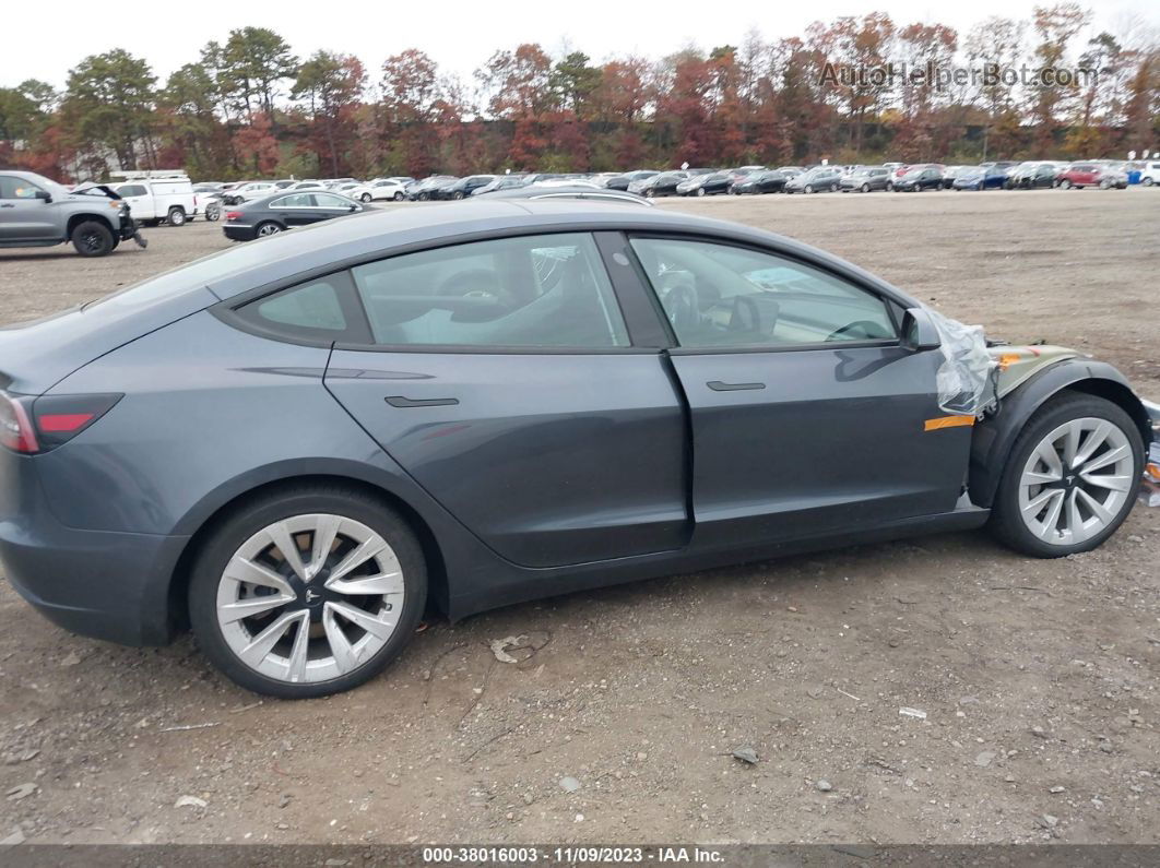 2021 Tesla Model 3 Long Range Dual Motor All-wheel Drive Gray vin: 5YJ3E1EBXMF902693